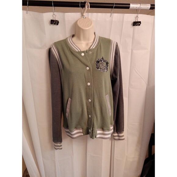 Harry Potter SLYTHERIN Varsity Jacket For Women Sz M - Picture 1 of 4